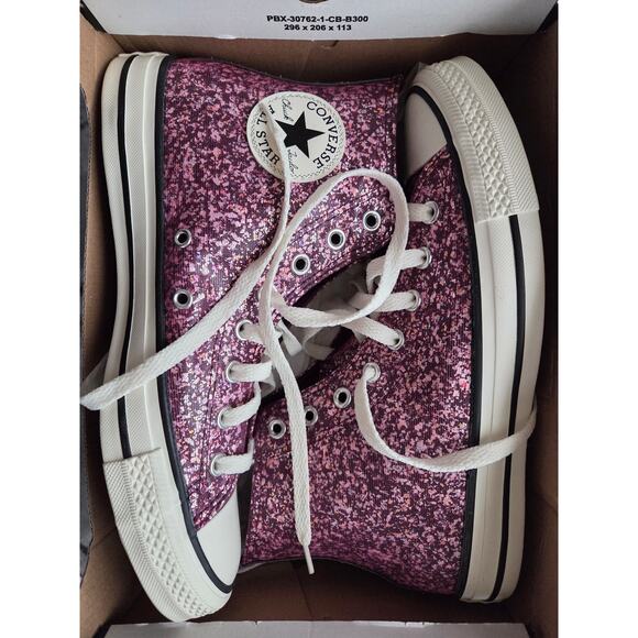 Converse Shoes - NWT Converse Chuck Taylor All Star Confetti Sparkle High Top Punk Classic Grunge